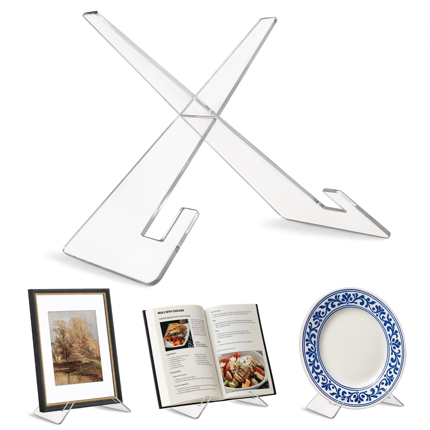 Acrylic Display Stand  Modern Clear Easel | Premium Quality
