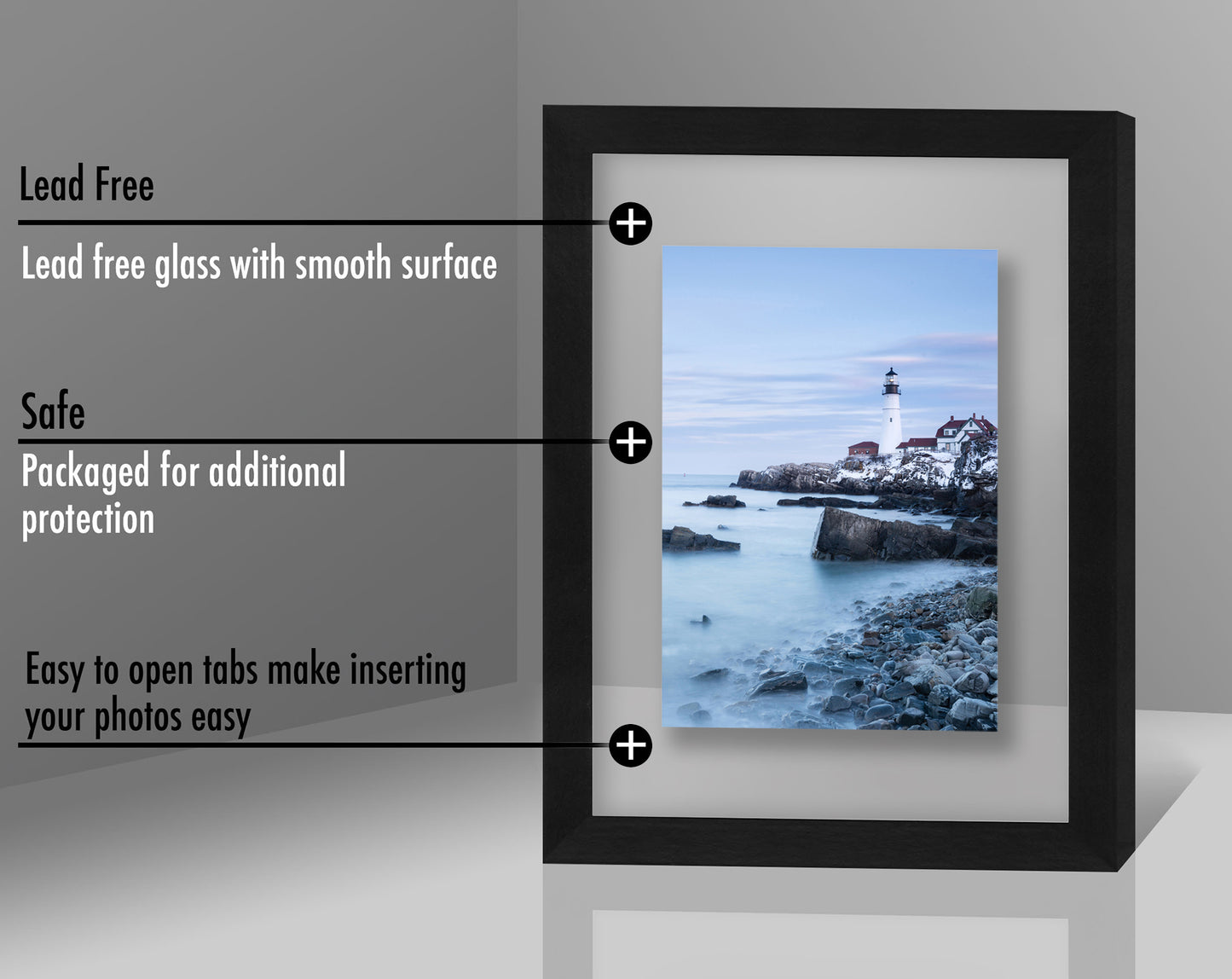 Aluminum Floating Frame | Metal Molding | Shatter-Resistant | Modern - Premium Quality