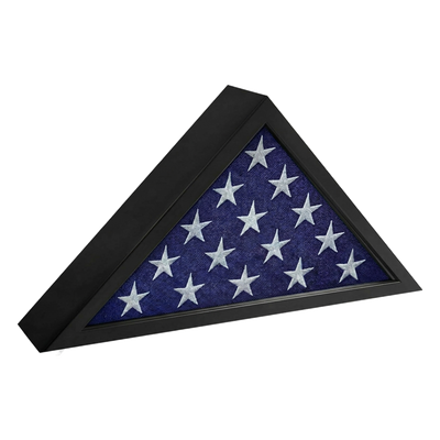 Silhouette Flag Display Case — Memorial Flag / Black
