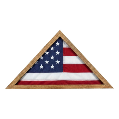 Silhouette Flag Display Case — Memorial Flag / Barn Wood