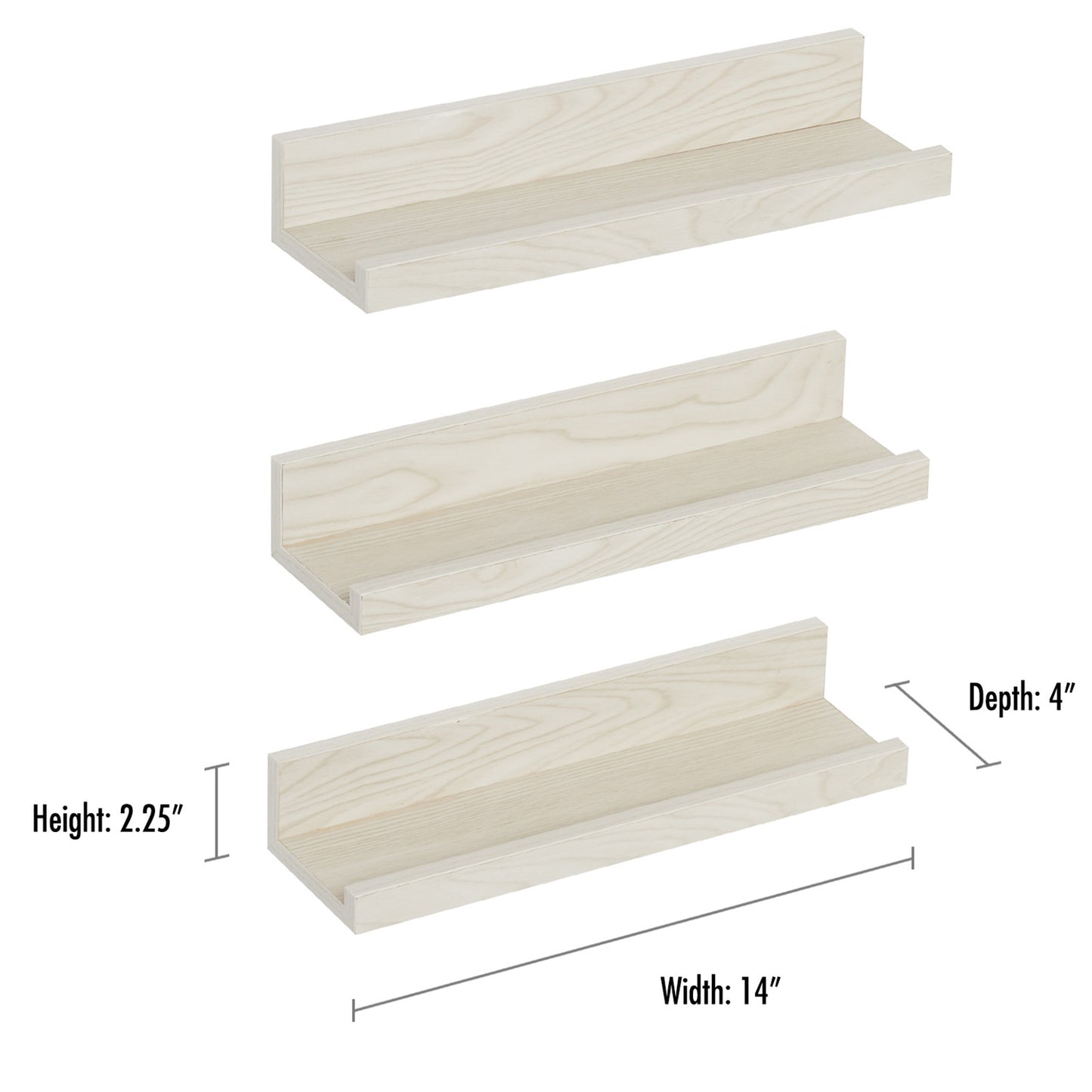 Floating Shelves - FY12LTWOOD- Shelf - Americanflat