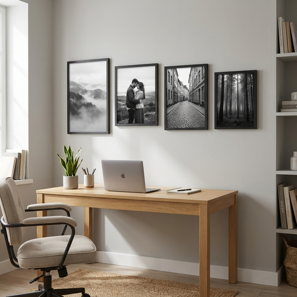 Fusion Bold Gallery Wall — Black · 4 Frames