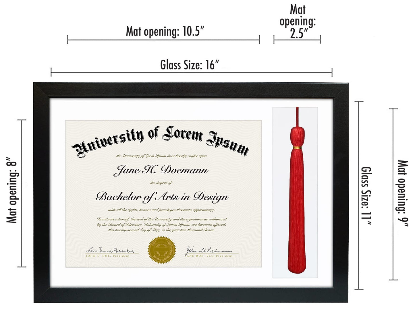 Legacy Unmatted Document Frame