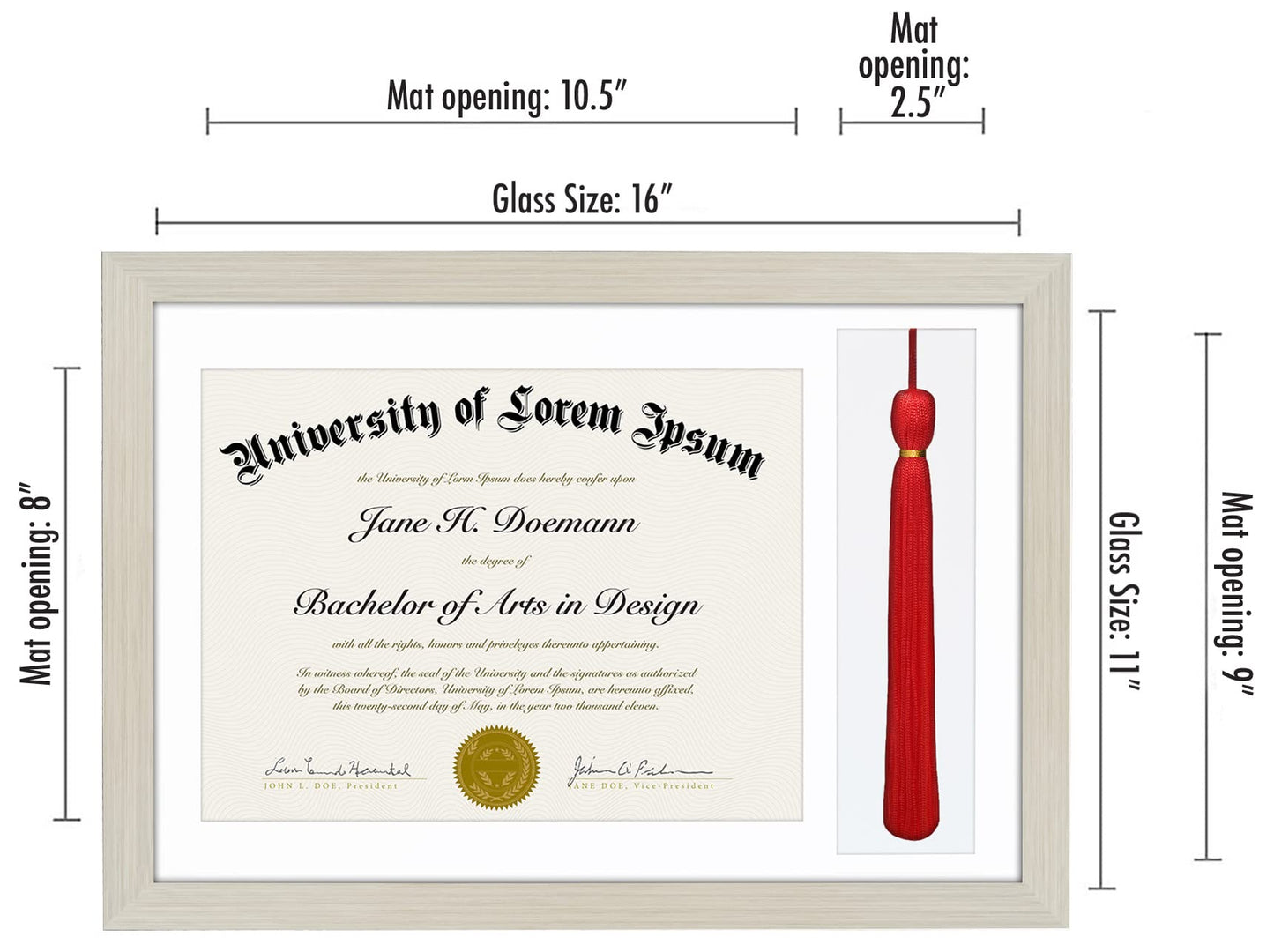 Legacy Unmatted Document Frame