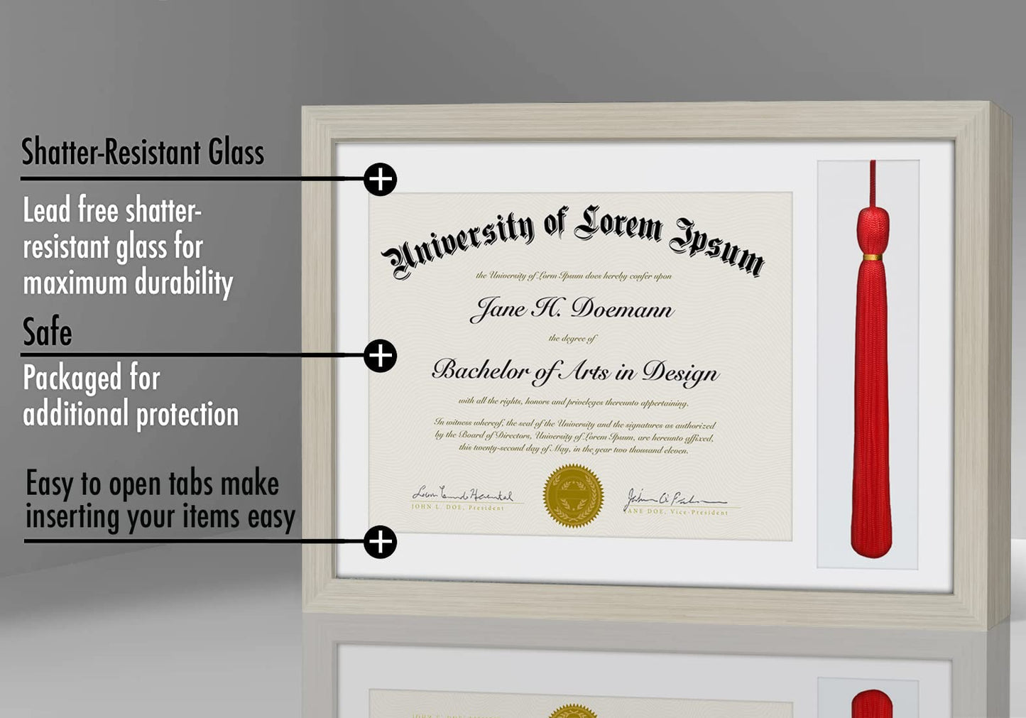Legacy Unmatted Document Frame