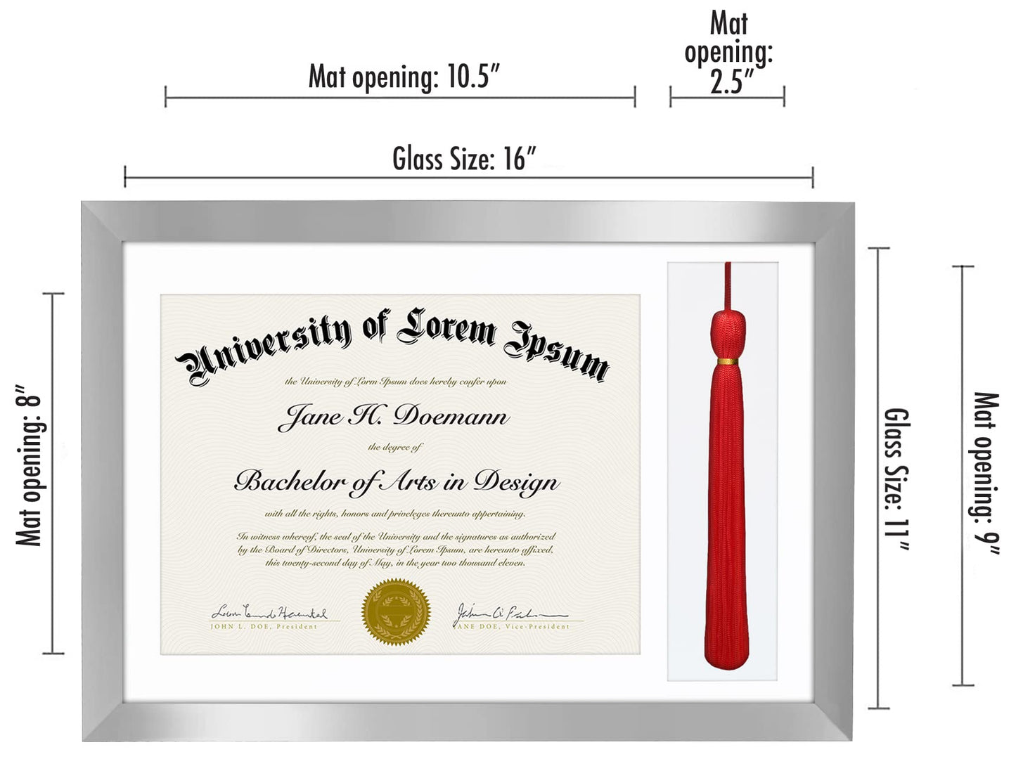 Legacy Unmatted Document Frame