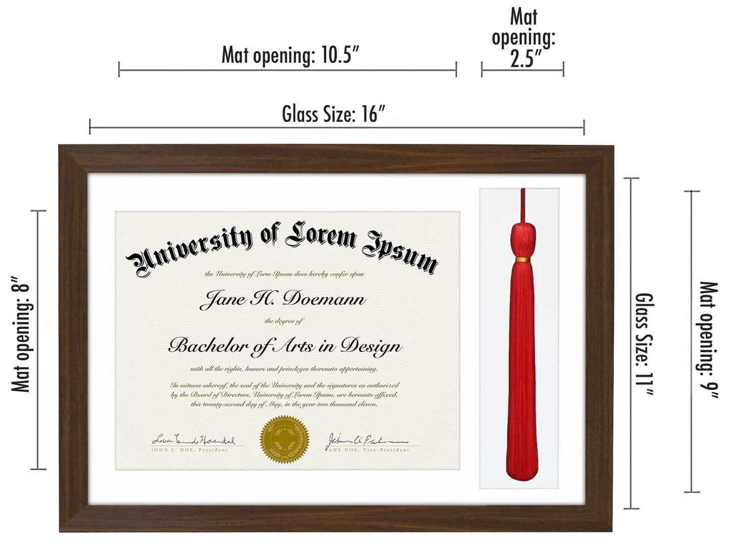 Legacy Unmatted Document Frame