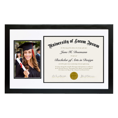 Legacy Unmatted Document Frame — 11x18 / Black / 1 Pack