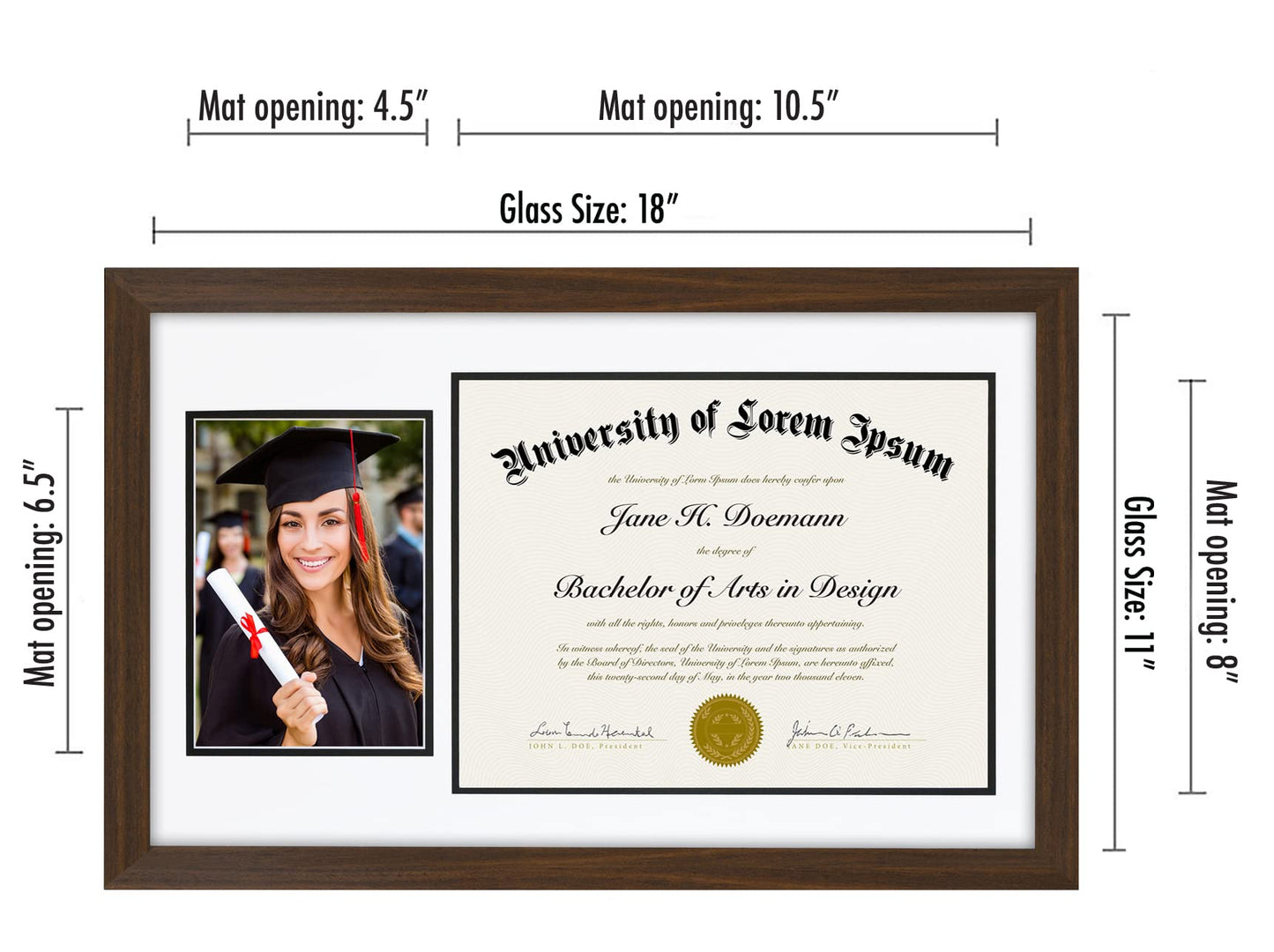 Legacy Unmatted Document Frame