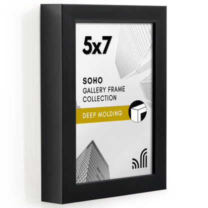 Deep Molding Picture Frame | Americanflat | No Mat | Modern - Premium Quality