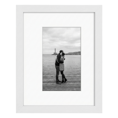 Soho Matted Picture Frame — 8x10 / White / 5x7