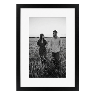 Soho Matted Picture Frame — 12x16 / Black / 8x12