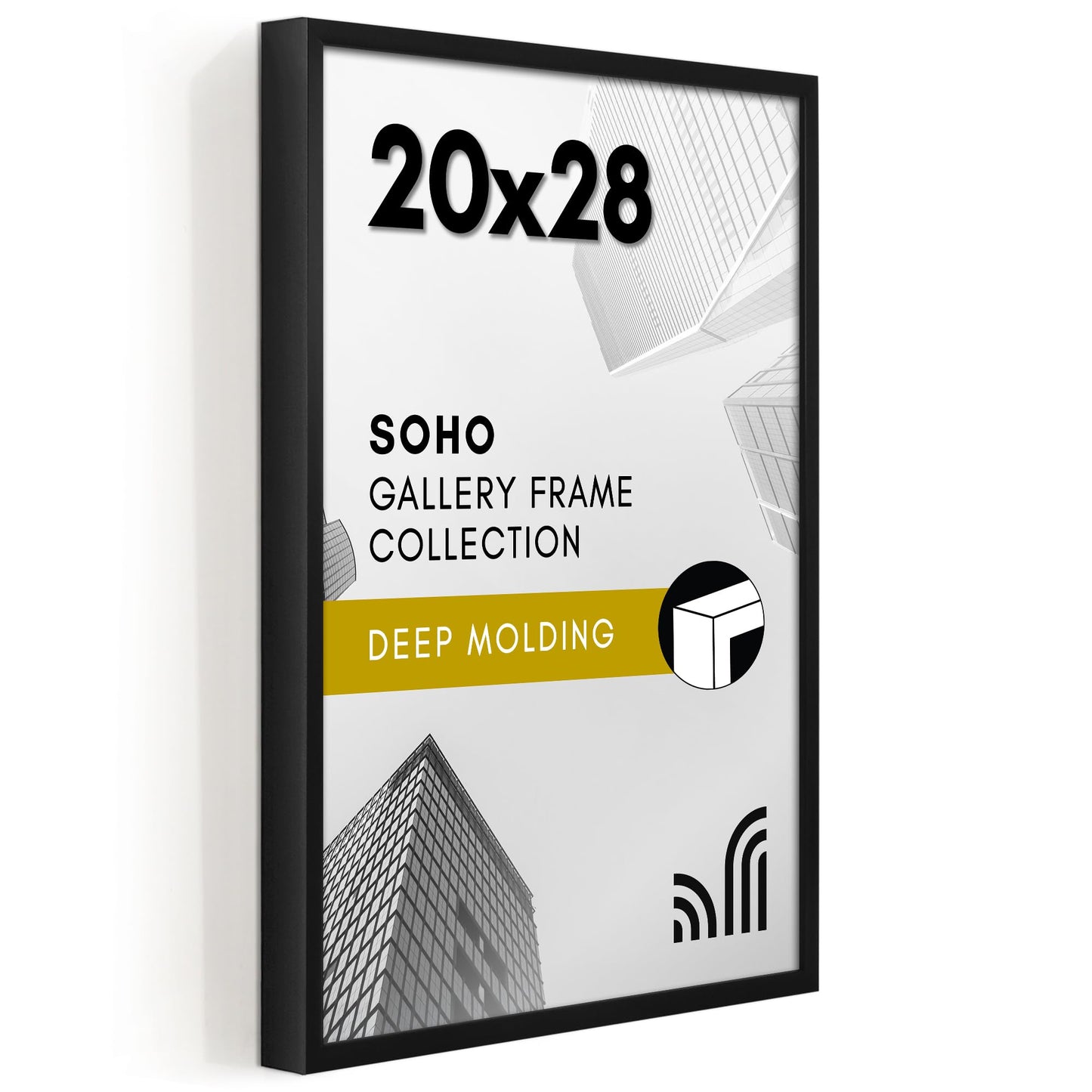 Deep Molding Picture Frame | Americanflat | No Mat | Modern - Premium Quality