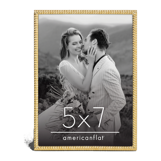 Memento Rope Unmatted Picture Frame Gold