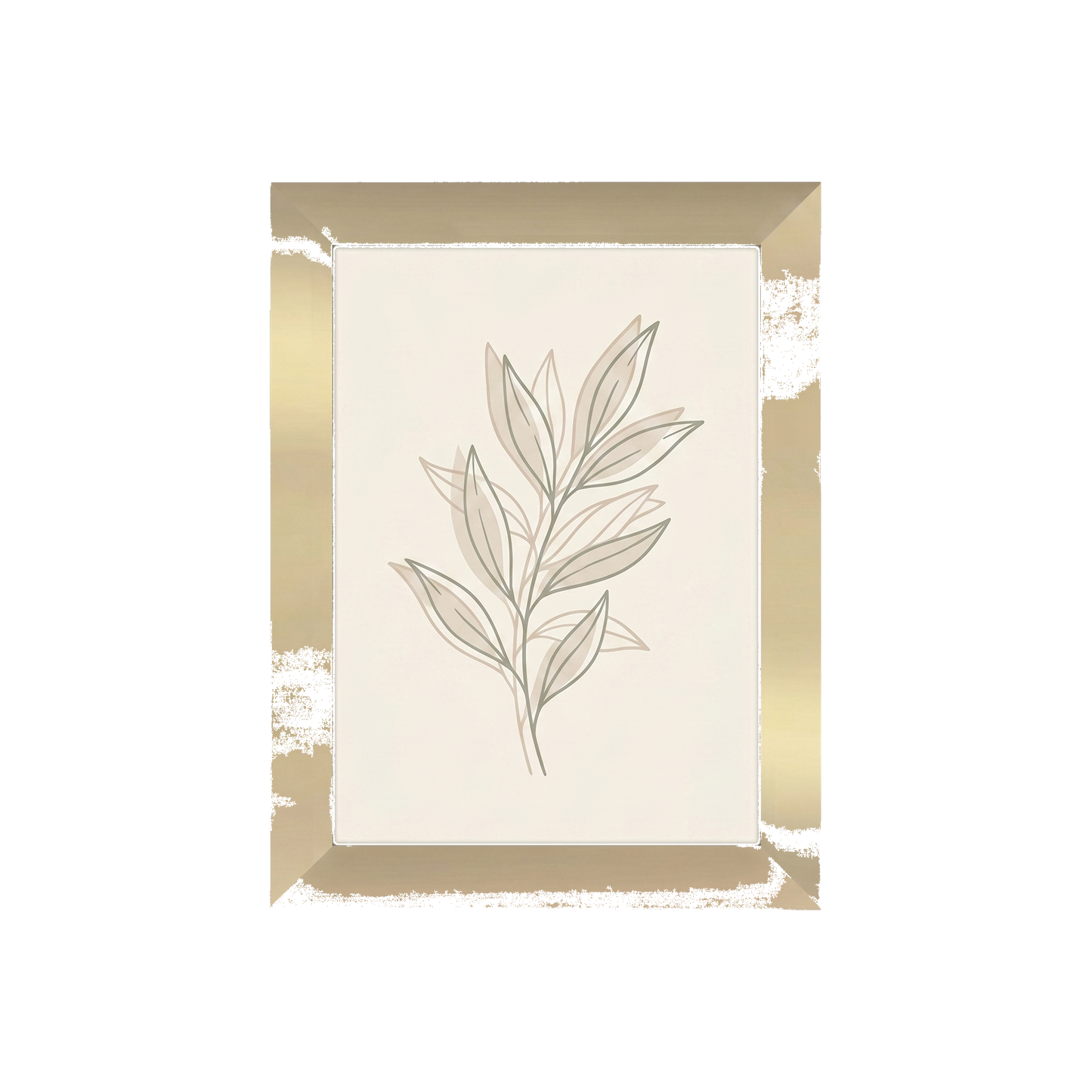 Americanflat A-Size Picture Frame Gold