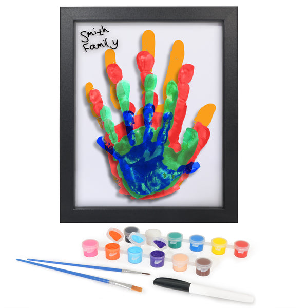 DIY Family Handprint Kit | Personalized Keepsake Frame | Complete Set with Paints | Americanflat