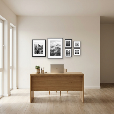 Hudson Gallery Wall Set — Black 6 Frames — Default Title