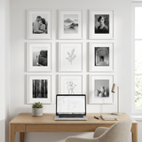 Hudson Grid Nine — White · 9 Frames
