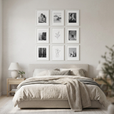 Hudson Grid Nine — White · 9 Frames