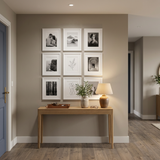 Hudson Grid Nine — White · 9 Frames
