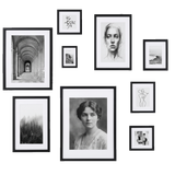 Hudson Salon Gallery Wall — Black · 9 Frames
