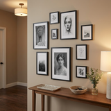 Hudson Salon Gallery Wall — Black · 9 Frames
