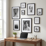 Hudson Salon Gallery Wall — Black · 9 Frames