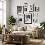 Hudson Salon Gallery Wall — Black · 9 Frames