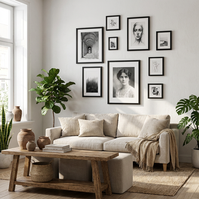 Hudson Salon Gallery Wall — Black · 9 Frames — Default Title
