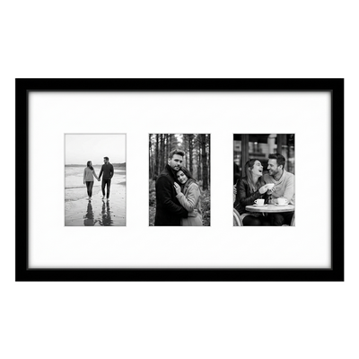 Instax Mini Photo Frame — Black / 7x12 - 3 Openings