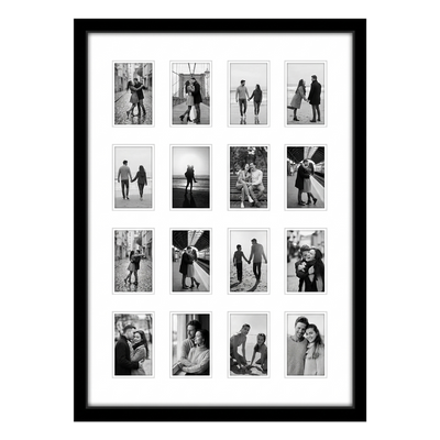 Instax Mini Photo Frame — Black / 15x20 - 16 Openings