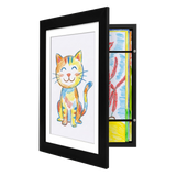 KAF8511BK black kids art frame transparent