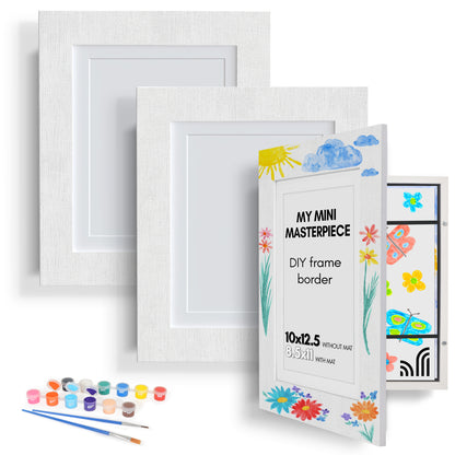 Canvas Kids Art Frame with DIY Frame Border | My Mini Masterpiece