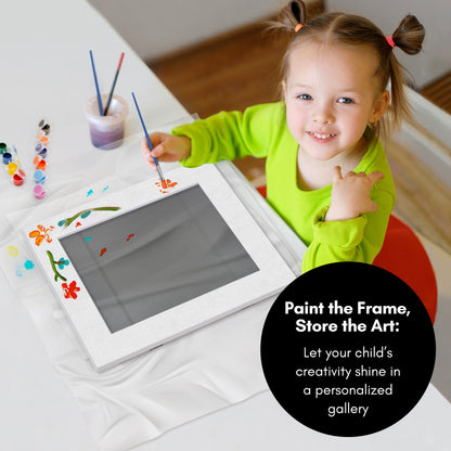 Canvas Kids Art Frame with DIY Frame Border | My Mini Masterpiece