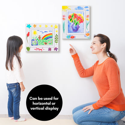 Canvas Kids Art Frame with DIY Frame Border | My Mini Masterpiece