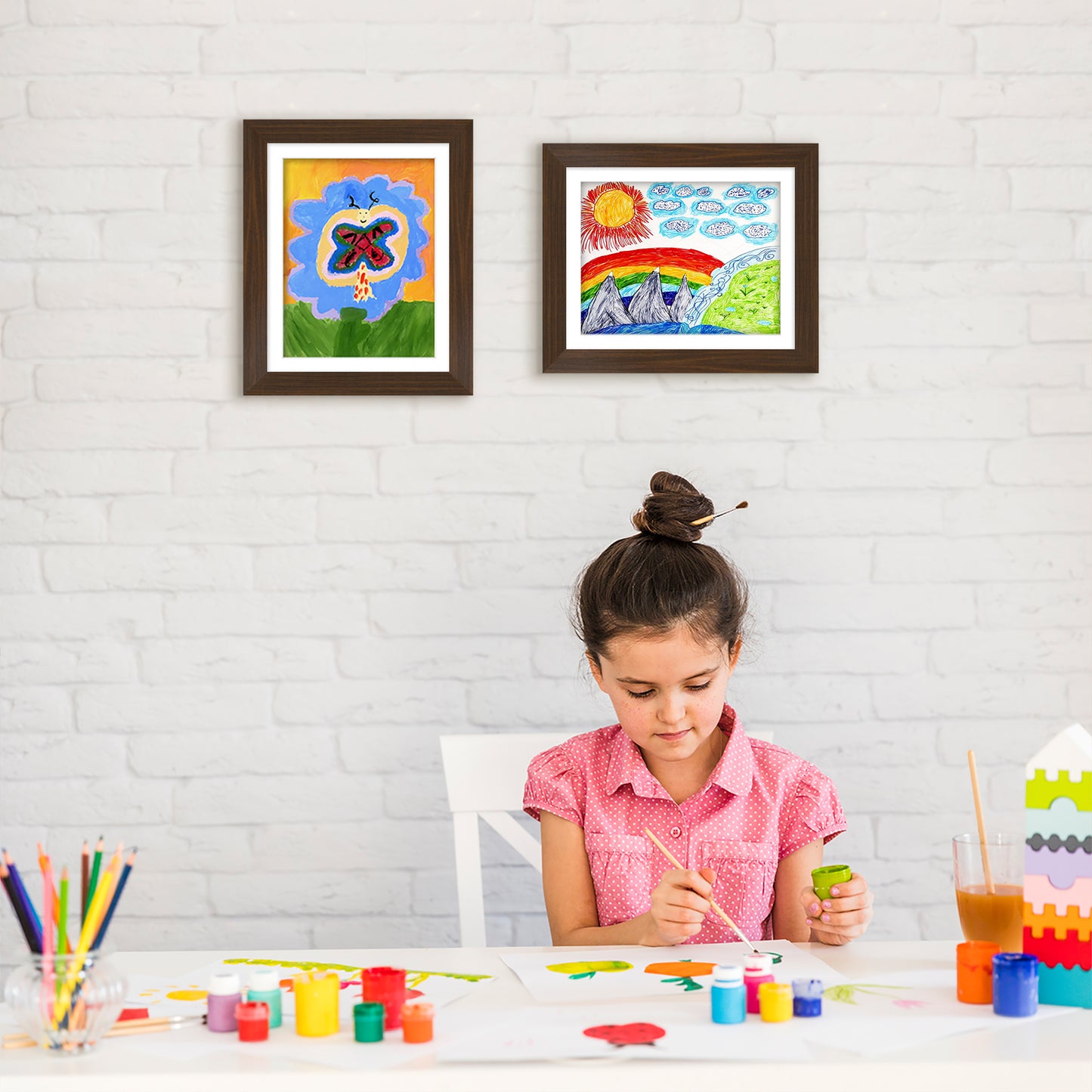 Kids Art Frame with DIY Frame Border | My Mini Masterpiece