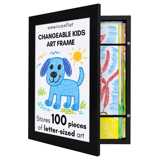Kids Art Frame | Front Loading | Americanflat | Modern - Premium Quality