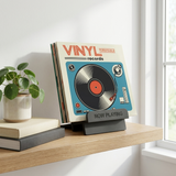 Now Playing Vinyl Stand lifestyle floating shelf