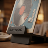 Now Playing Vinyl Stand lifestyle close-up