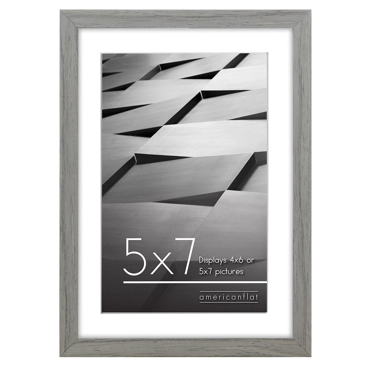 Picture Frame | Includes Mat | Slim Molding | Streamline Collection