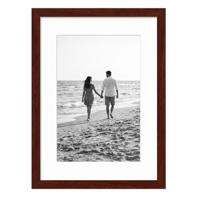 Streamline Matted Picture Frame — 5x7 with 4x6 Mat / Mahogany / 1 Pack