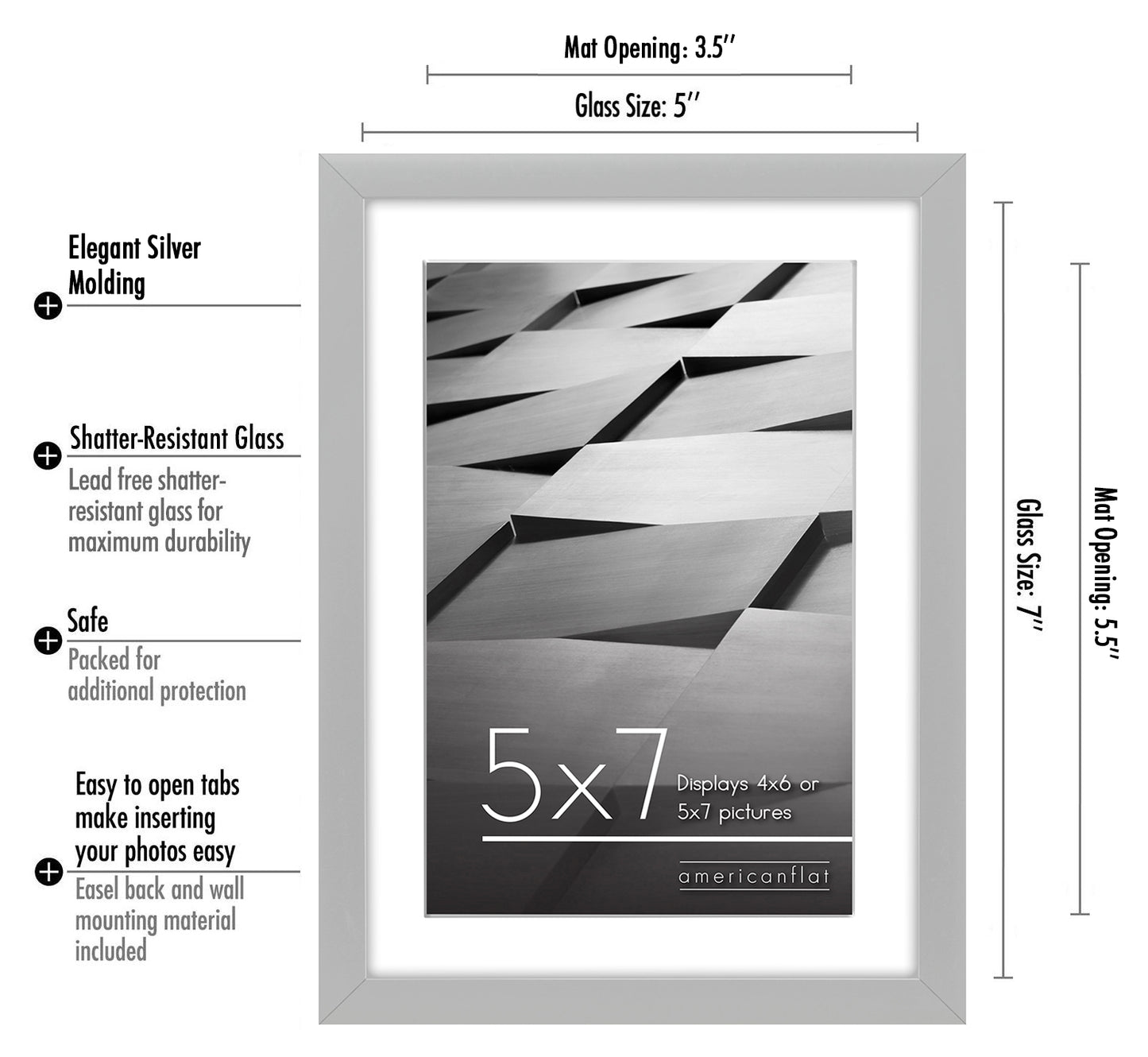 Streamline Picture Frame | PVC Shatter-Resistant – Americanflat