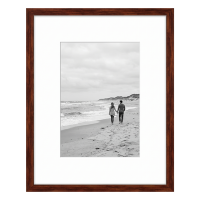 Streamline Matted Picture Frame — 8x10 with 5x7 Mat / Mahogany / 1 Pack