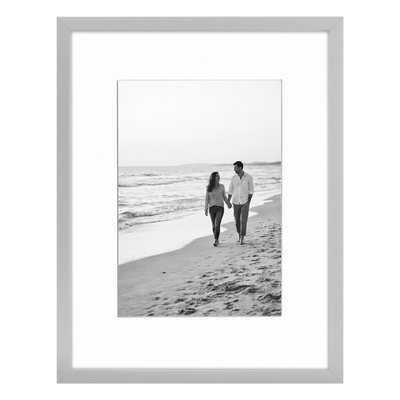 Streamline Matted Picture Frame — 8x10 with 5x7 Mat / Silver / 1 Pack