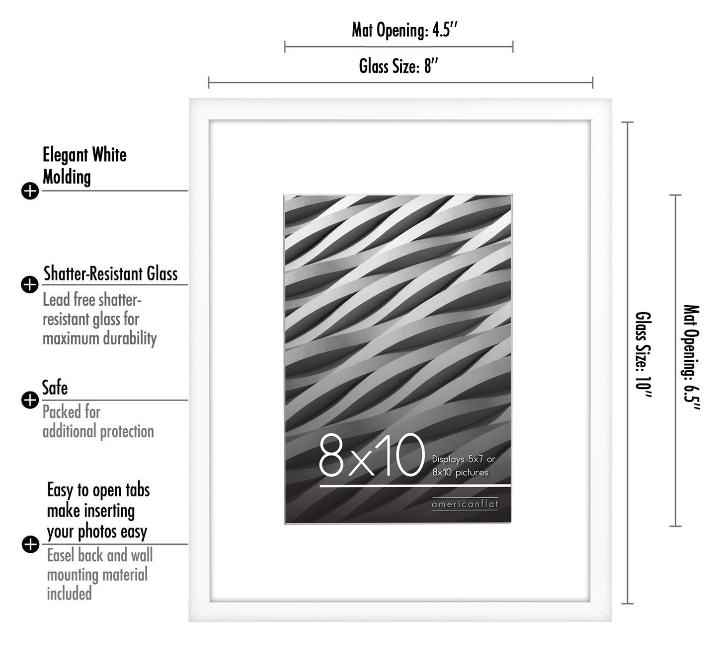 Streamline Picture Frame | PVC Shatter-Resistant – Americanflat