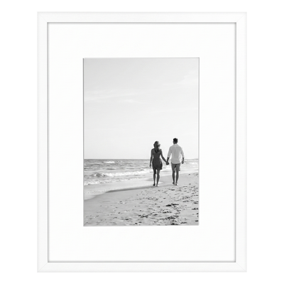 Streamline Matted Picture Frame — 8x10 with 5x7 Mat / White / 1 Pack