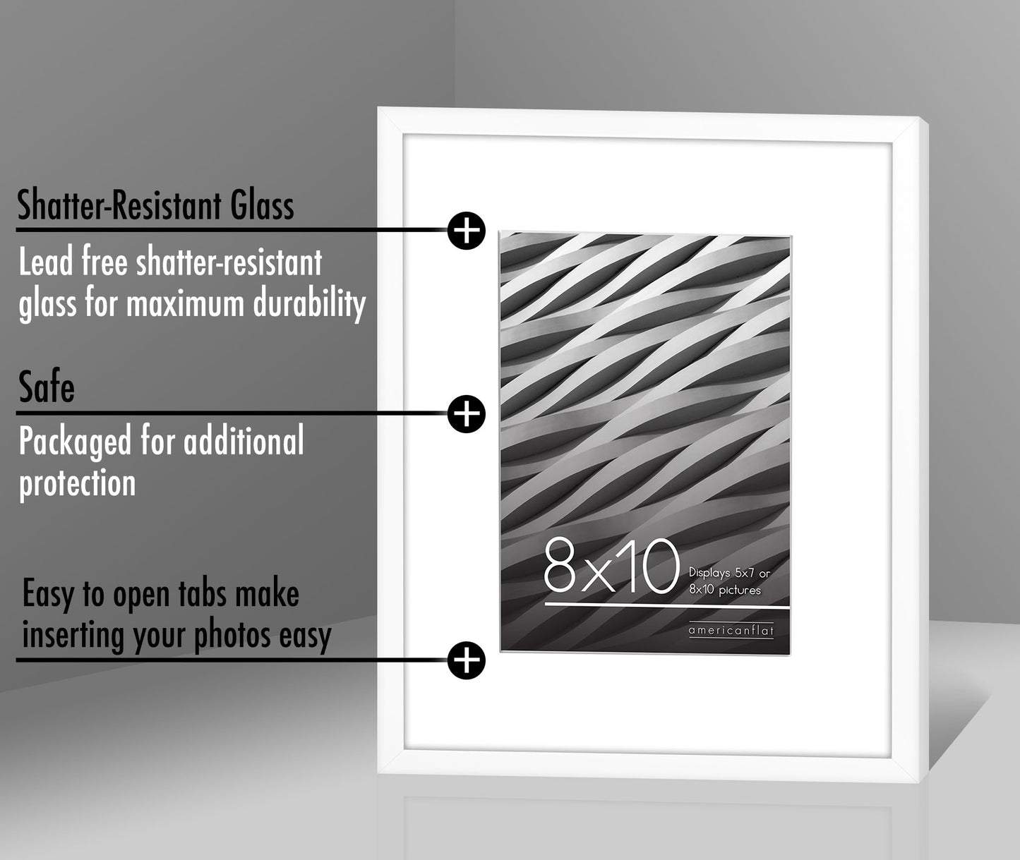 Streamline Picture Frame | PVC Shatter-Resistant – Americanflat