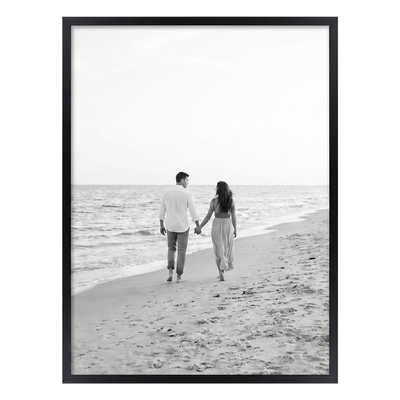 Streamline Matted Picture Frame — 9x12 with 6x8 Mat / Black / 1 Pack