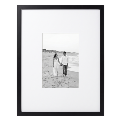 Streamline Matted Picture Frame — 11x14 with 2x3 Mat / Black / 1 Pack