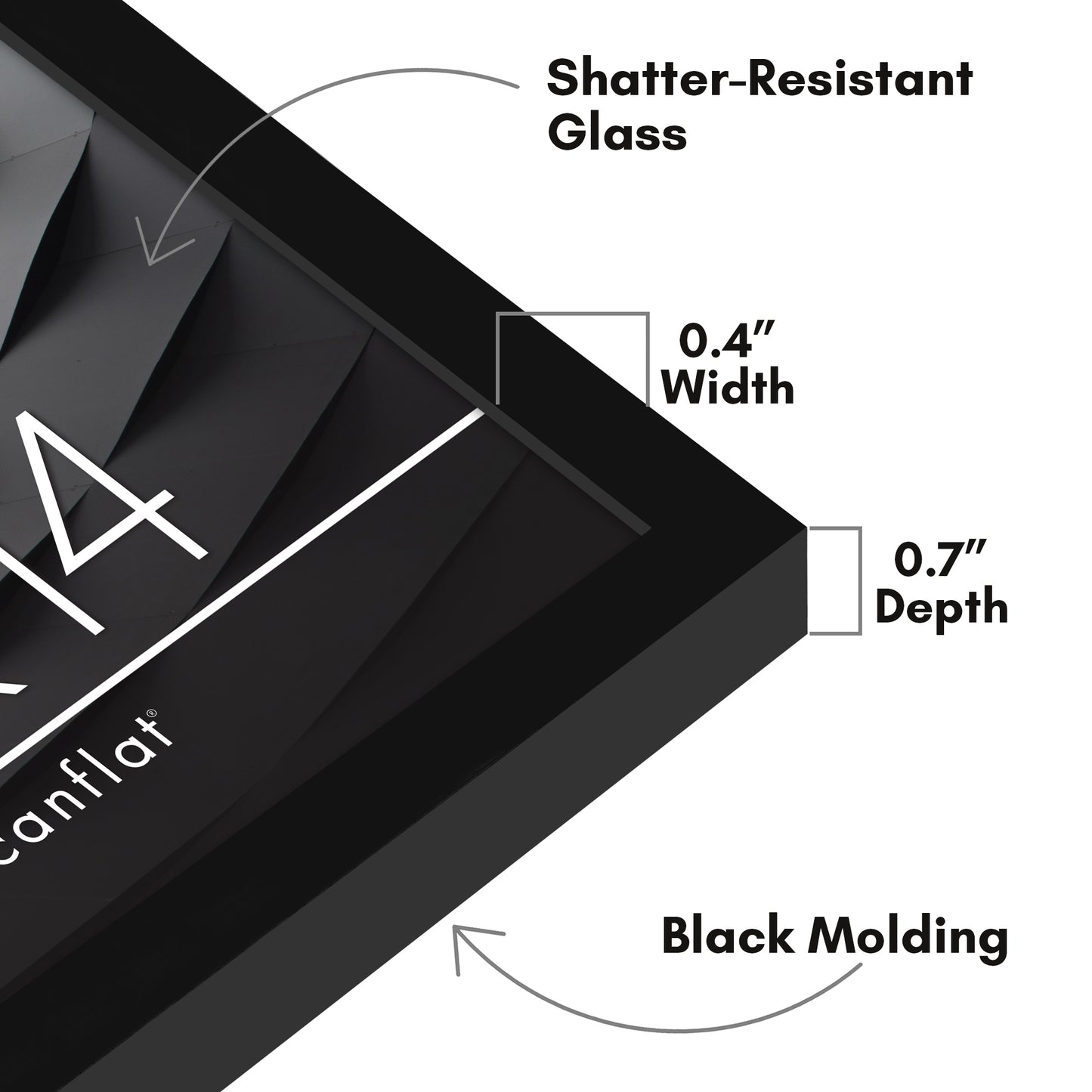 Thin Border Picture Frame | Set of 2 | Sleek Design | Contemporary | Slim Molding - Americanflat